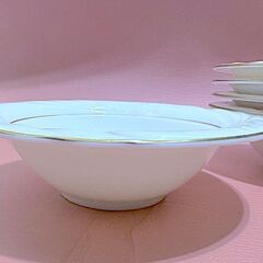 【未使用／5枚セット 箱】リッチモンド RICHFIELD シェリル BD-864 サラダボウル 金縁 ホワイト 高級洋食器の画像