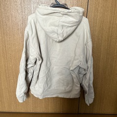 ZIP FIVE フード付き　トレーナー　パーカー　ベージュ　ビッグシルエットの画像