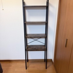 VASAGLE オープンラック ディスプレイラック 木製 木目天板 幅56cm スチールフレーム ヴィンテージ風の画像