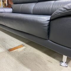 東京インテリア｜馬場家具｜本革｜合皮｜オットマン付｜2人掛ソファの画像