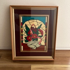 ステンドグラス風　ガラスアート　アンティークの画像