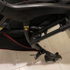 ピジョン　ベビーカー　ランフィ　フットマフ　ラスカルボードミニ+レインカバーつきの画像