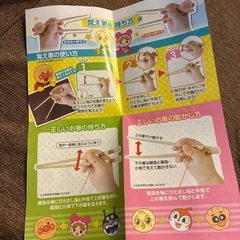 アンパンマンお箸の持ち方ガイドの画像