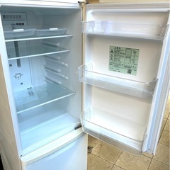 Panasonic 168L 冷凍冷蔵庫 NR-B17BW-W 2018年製　大きめ2ドア冷蔵庫の画像