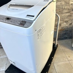 SHARP 5.5kg 洗濯乾燥機 2019年製 ES-TX5C-S 一人暮らし洗濯機の画像