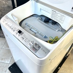 SHARP 5.5kg 洗濯乾燥機 2019年製 ES-TX5C-S 一人暮らし洗濯機の画像