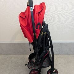 アップリカ ベビーカー 赤 水玉 軽量 フライル ベビー用品の画像