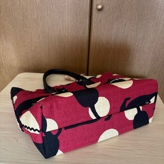 猫柄トートバッグ 着物作家作一点もの 特価の画像