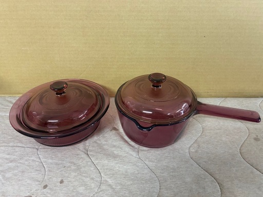 ★セット10000・一つ5000★VISION ヴィジョン グランベリー ガラス鍋 セット ※単品からの購入も可能です。