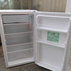 3,000円/09 IRIS OHYAMA アイリスオーヤマ 右開き 1ドア 92L 幅47cm ノンフロン冷蔵庫 PRC-B091D-W ホワイト 2023年製 通電確認済みの画像