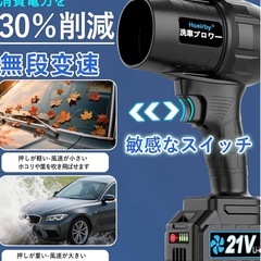 【未使用品】Hoeirby充電式洗車プロワー  掃除の画像