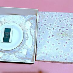 白＋金縁＋箱 リッチフィールド 食器セット お上品大皿 小皿5枚 計6点セット 和洋折衷 デザイン食器 ホワイト ゴールド 日本製 たち吉系の画像