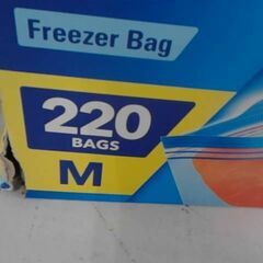 コストコ商品番号　55721　ジップロック ダブルジッパー フリーザー用バッグ Mサイズ 220枚　A17297の画像