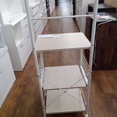 ★リユースのサカイ水戸店★  レンジ台 ライトブラウン H131.5×D42×W49 クリーニング済み MT6364の画像