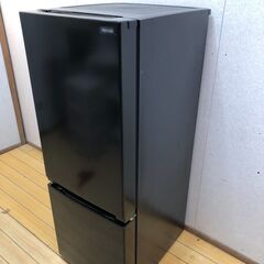 2024年製 極上超美品 中古 YAMADA ヤマダ 【YRZ-F15LK】156L 「REFAGE」汚れがふき取りやすいガラス棚!フロント庫内LED灯！冷蔵庫   ブラック ドア右開き 霜取り不要 ヤマダオリジナル 【糸島市内 送料無料】88270-1-015の画像