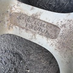 15インチアルミホイール　マルチ穴の画像