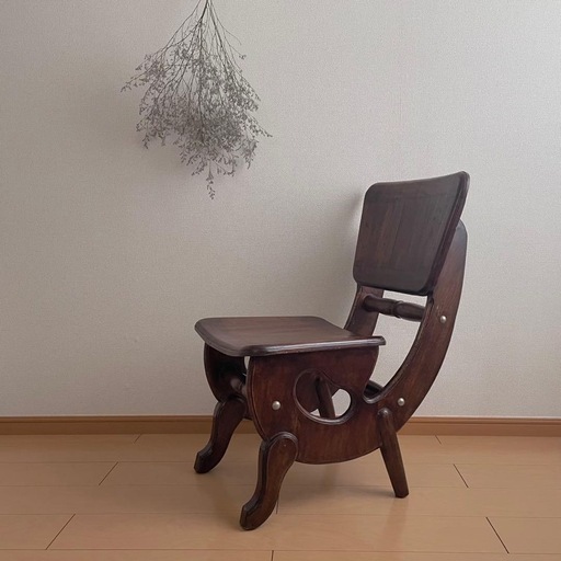 アンティークチェア  2客セット　ラウンジチェア 無垢 イギリス フランス カントリー 民芸