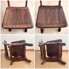 アンティークチェア  2客セット　ラウンジチェア 無垢 イギリス フランス カントリー 民芸の画像