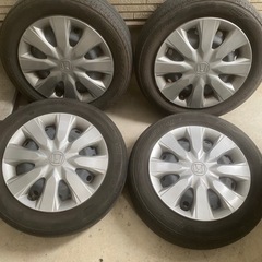 【タイヤホイールセット／タイヤラック／カバー付き 155/65R14】の画像
