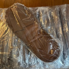 使い捨てスリッパ 茶色の画像