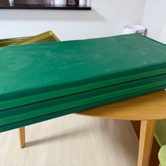 ◎お譲り先決まりましたIKEA 折りたたみヨガマット　緑色の画像