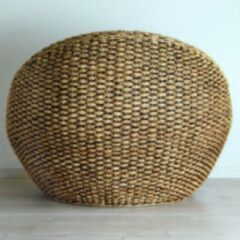 ウォーターヒヤシンス製 一人掛けチェアの画像