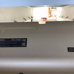 電子ピアノ 椅子付  カシオ 2020年 PX-770WE 【安心の3ヶ月保証】🚚自社配送時💳代引き可🚚(現金、クレジット、スマホ決済対応)の画像