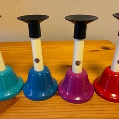 楽器セット　ハンドベル、カスタネット、ミニマラカスの画像