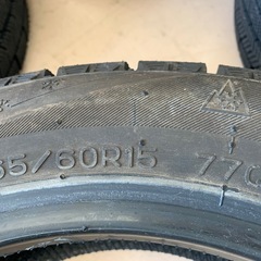 美原店　DOT U8P0 R624 2419 スタッドレスタイヤ 165/60R15 77Q  ナンカン アイス アクティバ WS-1 NANKANG TIRE ICE ACTIVA の画像