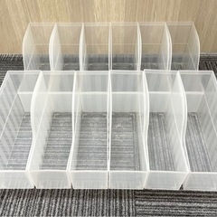 12点まとめ　プラスチックケース 本立て 書類立ての画像