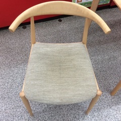 【ニトリのNDコレクション】 ダイニングセット　ニトリ　NITORI　NDコレクション　食卓テーブルセット　イス2脚　布座面：ナチュラルの画像