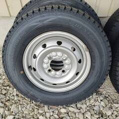 軽バン用スタッドレスタイヤ＋スチールホイール4本セット 145/80R12 ダンロップ WINTER MAXX 10000円！の画像