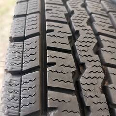 軽バン用スタッドレスタイヤ＋スチールホイール4本セット 145/80R12 ダンロップ WINTER MAXX 10000円！の画像