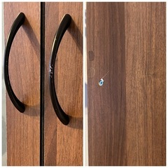 食器棚 薄型北欧スリムおしゃれ ダイニングボード 収納 食器棚 ウォールナットの画像