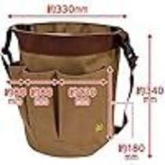 髙儀(Takagi)　2WAY  道具入れ菜園万能収穫バッグ（大） の画像