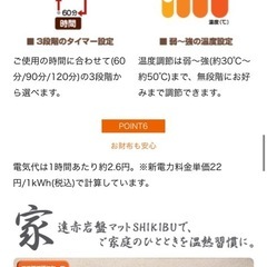 家庭用岩盤浴マット　　　　式部 の画像