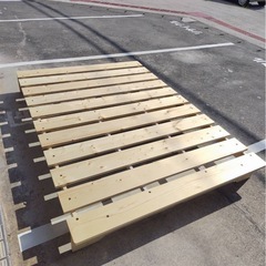 配達可【ダブルベッドフレーム】※フレームのみ【管理番号1123】野の画像