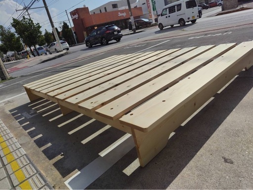 配達可【ダブルベッドフレーム】※フレームのみ【管理番号1123】野