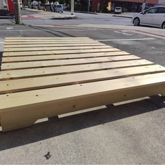 配達可【ダブルベッドフレーム】※フレームのみ【管理番号1123】野の画像