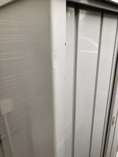 物置 屋外 おしゃれ 大型 (幅120奥行60高さ154) DSB-1215(LGY) スチール収納庫
