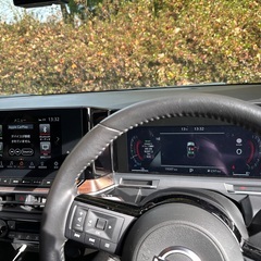 日産ノートオーラG/2023年/1.9万km/禁煙・ペットなし・修復歴なし/プロパイロット、BOSEサウンド、アラウンドビューモニター装備ETC付/寒冷地仕様/ワンオーナー/車検付/特別色ブルーの画像