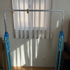 室内用鉄棒ブランコつり輪　折りたたみ式ブランコ高さ調整可　あそびが運動　室内遊具の画像