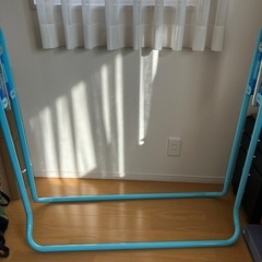 室内用鉄棒ブランコつり輪　折りたたみ式ブランコ高さ調整可　あそびが運動　室内遊具の画像