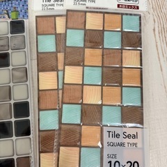 ダイソー まとめてまとめてリメイクシート タイルステッカー スターシールなどの画像