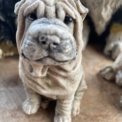 犬の置物　お庭用の画像