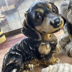 犬の置物　お庭用の画像