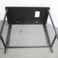 山善 折りたたみデスク パタパタデスク RPST-8040H ダークブラウ ン/ブラック YAMAZEN 用途多彩簡易デスク　アジャスター　簡単設置の画像