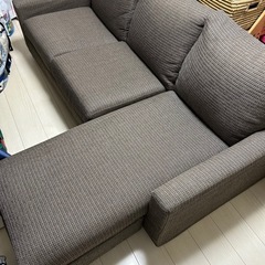ニトリ　3人掛け　カウチソファ
の画像