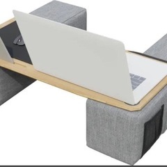 作業楽々❤️パソコンデスク❤️ラップトップテーブル　ゲーミング台　作業机　パソコン台の画像