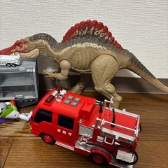 【交渉中】男の子おもちゃ　恐竜　トミカ　消防車　バズライトイヤーの画像